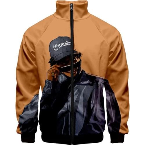 New Cool Design Eazy E Oversize mens Jackets 3D Print Jacket Men/womens Bomber Jackets Streetwear Casual Coat Zipper Jackets