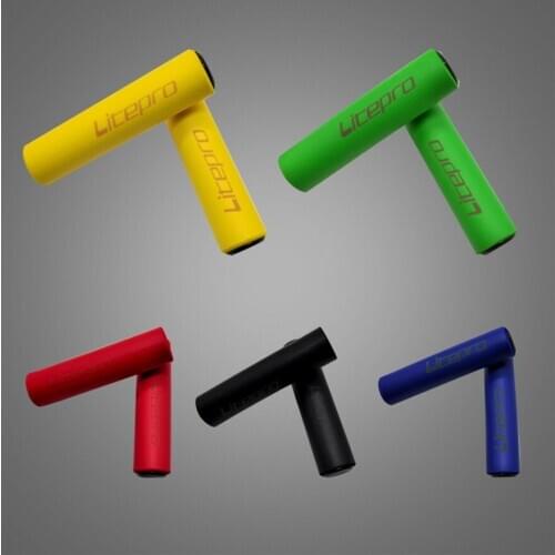 Litepro Silicone Rubber Mountain Bike Shock Absorbing Handle Bar Cover Folding Bicycle Anti-skid Handlebar Grips 412 Sponge