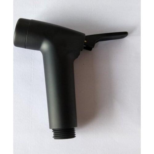 Bathroom Retro Matte Black Bidet Sprayer Shower Head Toilet Handheld Two-function Shattaf Wash Nozzle Floor Diaper Cleaning Gun