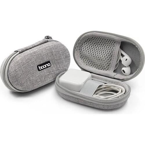 Mini Headphone Case Bag Earphone Earbuds Box Storage for Memory Card Headset USB Cable Charger Organizer Storage Bag