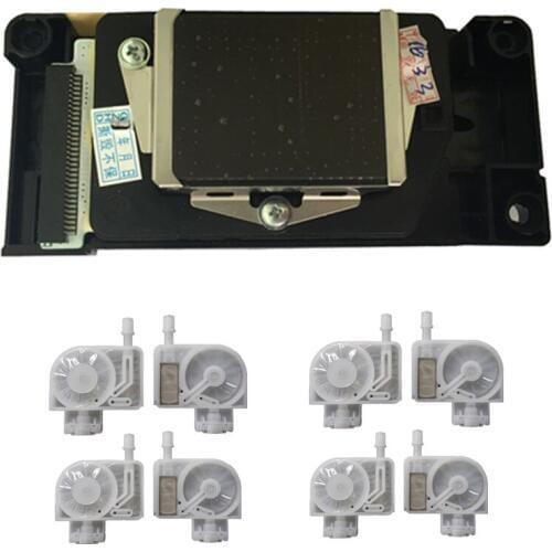 New F160010 Unlocked Printhead DX5 Print Head For Epson 7800 9800 4400 4800 7400 9400 (Water Based Grey Face) with damper
