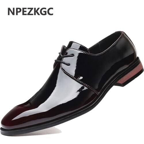 NPEZKGC Mens Leather Shoes