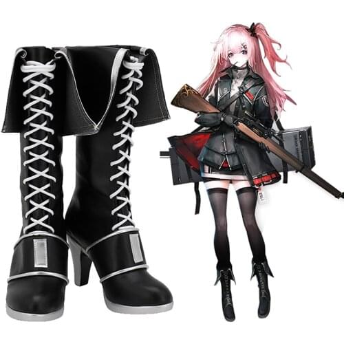 Arknights Ambriel Cosplay Boots High Heel Leather Shoes Custom Made