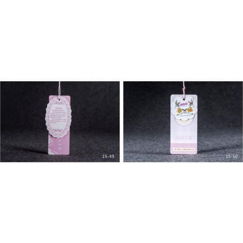 OEM custom logo brand garment clothing printed paper price hang tag for clothing clothes print swing luggage label tag JYYJ104