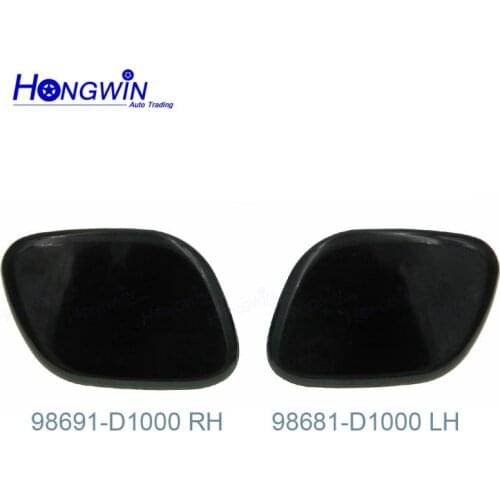 Car Front Left & Right Headlamp Headlight Washer Cleaning Jet Spray Nozzle Cap Cover For KIA K4 98691-D1000 RH 98681-D1000