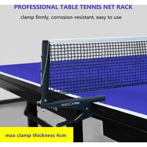 Professional Foldable Table Tennis Net Rack Simple Clamp Type Ping Pong Net Rack Outdoor Home Ping Pong Sports Equipments