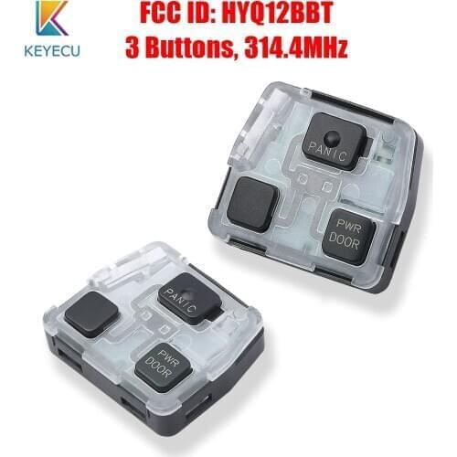 Keyecu Remote Control Circuit Board 3 Buttons 314.4MHz HYQ12BBT for Lexus RX330 RX350 RX400h 2004 2005 2006 2007 2008 2009
