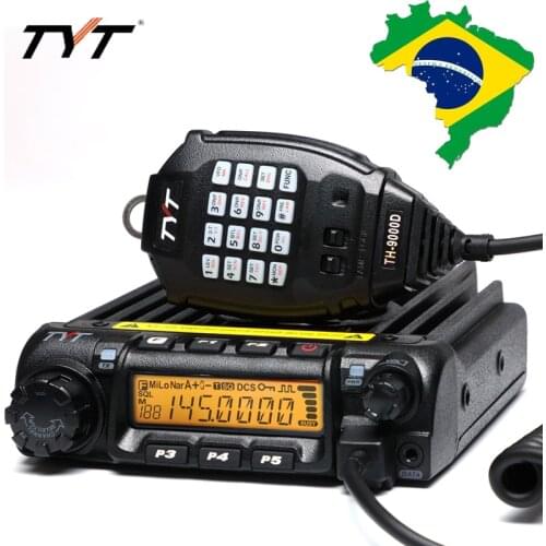 Rádio móvel do carro de tyt TH-9000D walkie talkie ham rádio VHF136-174 mhz ou UHF400-490 mhz walkie talkie 60w/45w