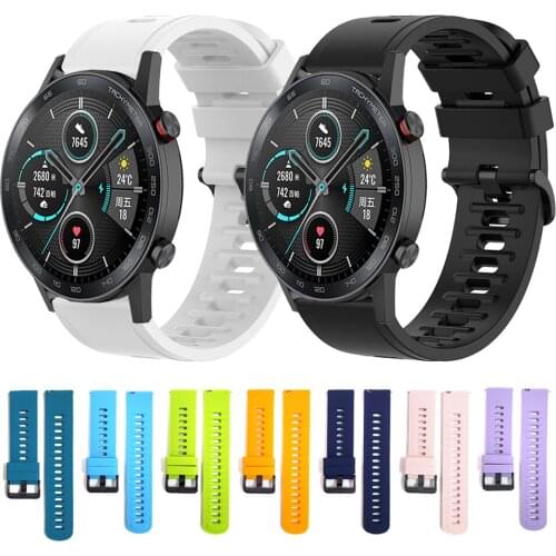 Watchband Wristband For HONOR Magic Watch 2 46mm 42mm Silicone Replaceable Strap For Magic Watch Smartwatch Accessories Bracelet