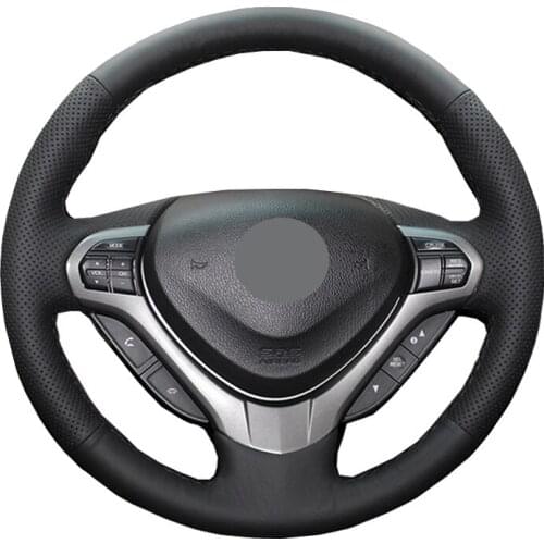 Hand Sewing Car Steering Wheel Cover Wrap Suede Carbon Fiber Leather For Honda Spirior OId Accord Funda Volante Stuurhoes Volant