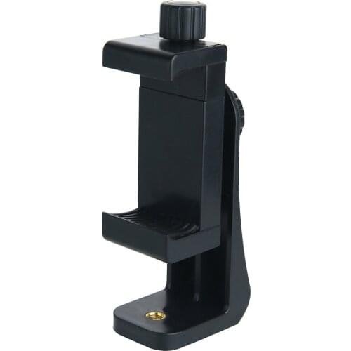 360 Degree Mobile Phone Clip Compatible With All 1/4 Screw Cellphone Holder Tripod Mount Desk Tripod Adapter For Samsung iphone