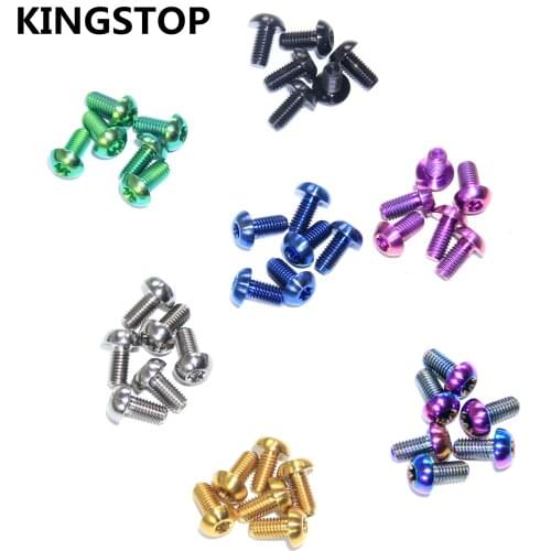 Bicycle rotor titanium bolts M5*10 disc rotor titanium screws 7 color option