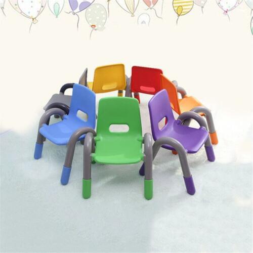 1Set/6pcs Colorful Modern Plastic PE Children Chair For Kids Study/Eating/Learning Kindergarten Safety Thicken Small Child Chair