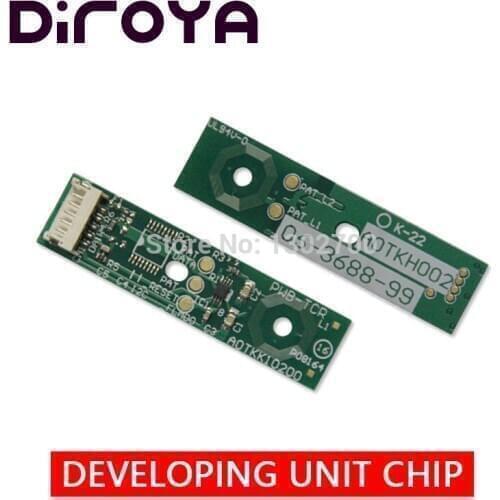 10SET DV-711 DV711 K C M Y developer unit chip for Konica Minolta Bizhub C654e C654 C754e C754 C 654 754 654e 754e copier reset