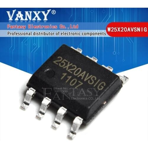 10PCS W25X20AVSNIG SOP-8 W25X20 SOP 25Q20AVNIG 25X20