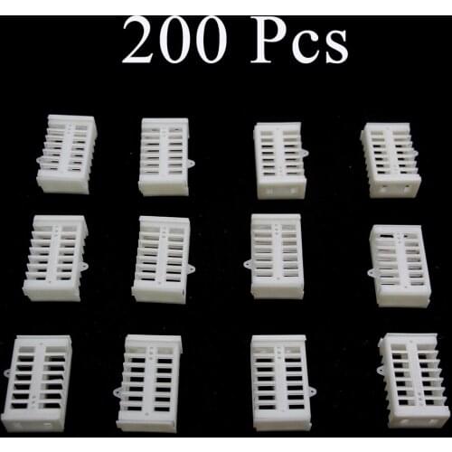 200PCS Wholesale Bee Farm Rearing Cage Imprison Introduction Virgin Queen Plastic Apis Mellifera Beekeeping Tools Supplies