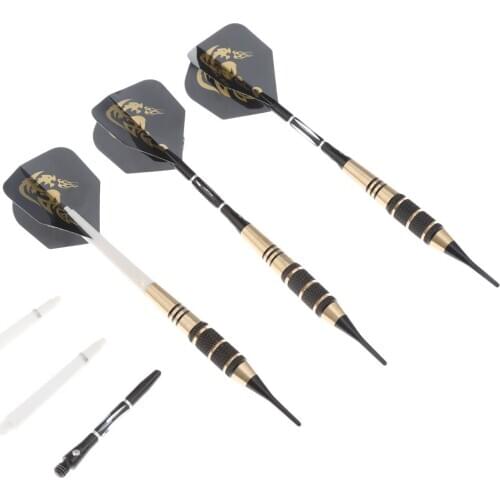 3pcs with Box New Style Cavalier Darts Flame Dragon 18g High-end Soft Dart High Grade Copper Rods Electronic Darts Set 18 Grams