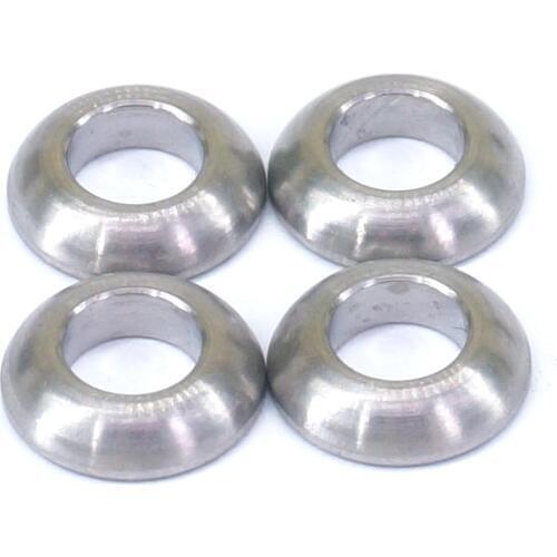 4 PCS M6 Ti GR5 Titanium Alloy Convex Washers For Bicycle Caliper Brake