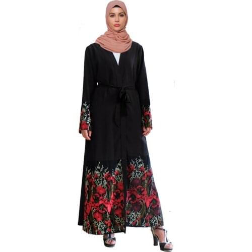 Abaya Dubai Turkey Muslim Fashion Hijab Dress Kaftan Islam Clothing Maxi Dresses For Women Vestido Robe Musulman De Mode F2905