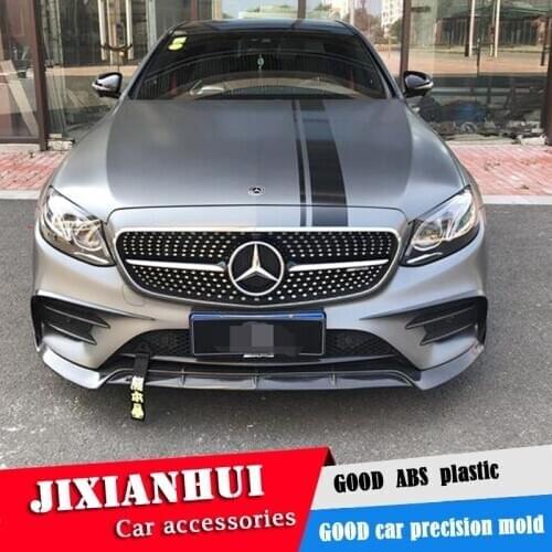 For Mercedes-Benz W213 front Bumper Diffuser Bumpers Protector For Benz E-Class E200 E300 Body kit bumper Before Rear lipspoiler