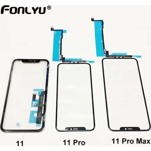 Phone Touch Panel Digitizer With OCA Glue Film Replacement for iPhone 12 pro 11 pro XS max X XR LCD Screen Outer TP Glass Repair