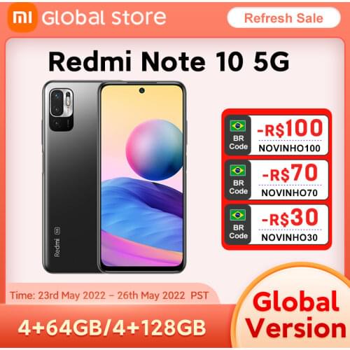 Russia Version Xiaomi Redmi Note 10 5G NFC 4GB 128GB Smartphone Dimensity 700 90Hz Display 48MP Camera 5000mAh