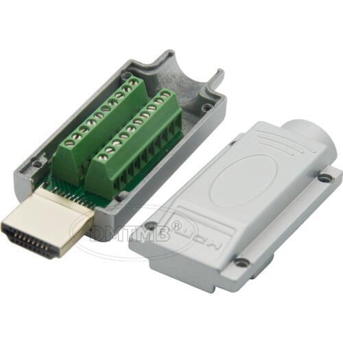 Zinc Alloy Solderless HDMI Plug Male