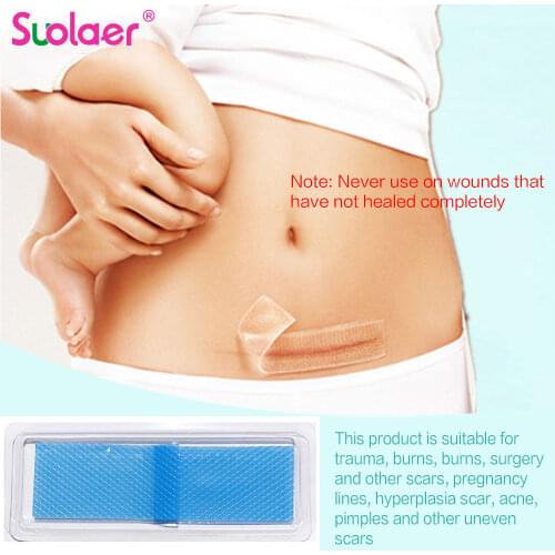 12CM Removal Cesarean Section Hypertrophic Keloid Skin Scars Therapy Treatment Scar Away Patch Silicone Gel Sheet Wound Marks