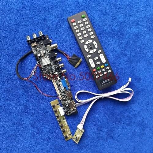 LVDS digital 1280*800 40 Pin USB+VGA+AV screen universal control card kit for B121EW09/LP121WX3/LTN121AT06/N121IB 3663 DVB