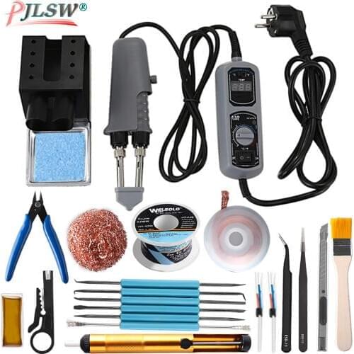 938D Tweezers Mini Soldering Iron Station Portable Hot Tweezer For BGA SMD Repairing Tweezer Iron 110 220V EU US Plug Irons