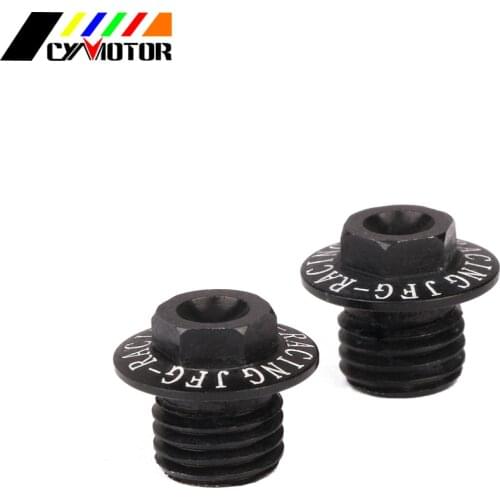 Motorcycle 2PCS M10*1.25 Mirror Seat Plugs Bolt Set Screws For KTM KAWASAKI SUZUKI HONDA BMW Polaris Dirt Street Bike