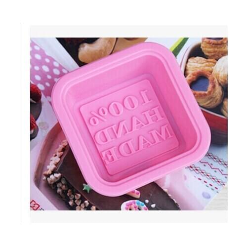 Holiday normal delivery)) Tetragonal chocolate silicon mold Cake decoration mold (Hand made 100%)word (SI-016)