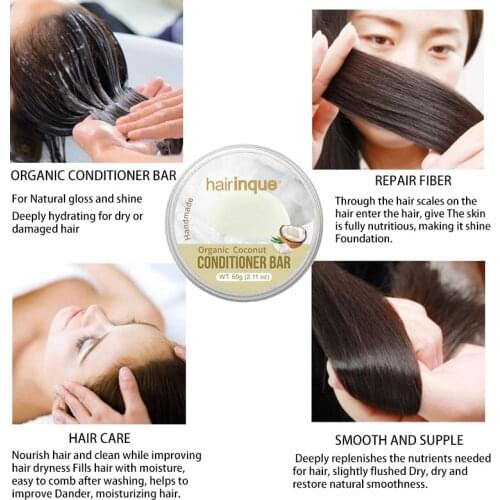 Hair Shampoo Conditioner Bar Soap Natural Organic Tangerine Coconut Mild Formula Hair Cleansing Hair Care Handmade Soaps Unisex