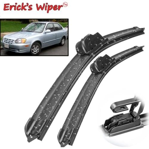 Ericks Wiper LHD Front Wiper Blades For Hyundai Accent LC 1999 - 2005 Windshield Windscreen Front Window 20"+18"