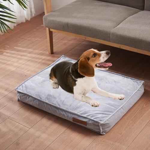 All seasons comfy calming medium pet bed Sofa Big fluffy cushion luxury dog kennel Bedding memory foam dog bed house Supplies