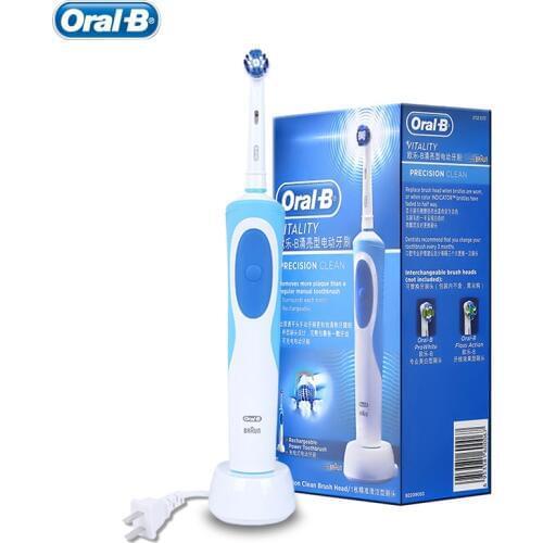 Tooth Brush Oral B Electric Toothbrush VITALITY Precision Clean Adult Rechargeable Teeth cleaning Matching Tooth Brushes Heads