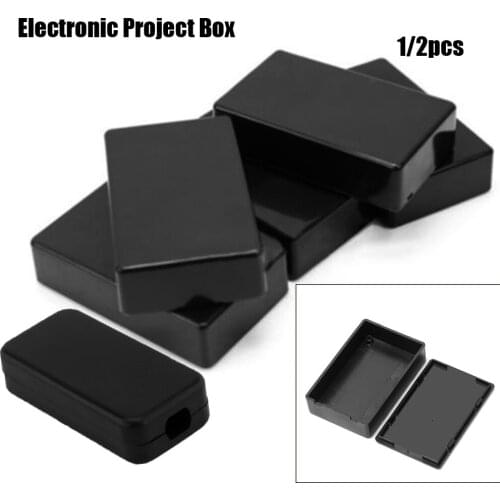 1Pc Waterproof ABS Plastic Electronic Project Box Black Storage Case Housing Instrument Case Enclosure Boxes