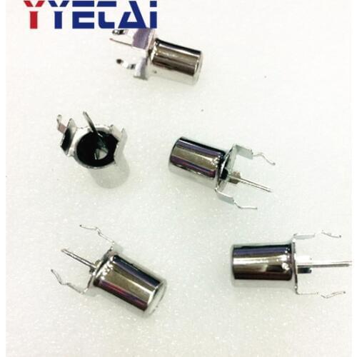 10PCS AV core socket 2 Pin RCA socket single hole PCB soldering socket Lotus seat AV1-8.4-2B 180 degree DD