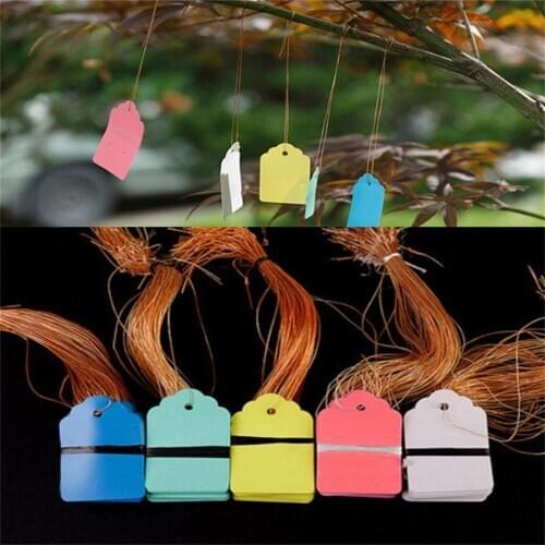 100pcs Waterproof Strip Line Gardening Labels Gardening Tree Signs Plant Hanging Tags Garden Labels Flower Tags New Use Hot