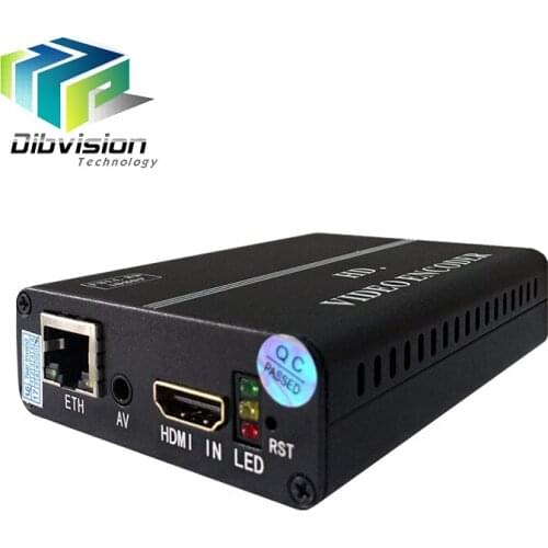 1ch hd mi sdi av vga input port to ip over ethernet encoder h264 digital tv analog converter