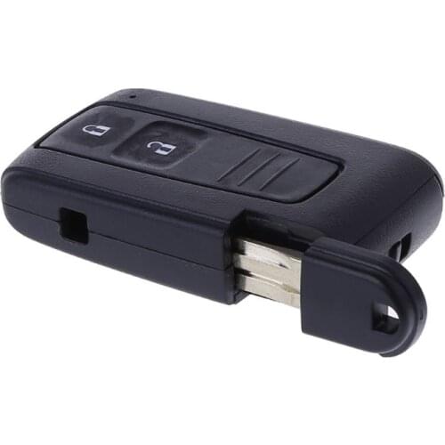 2 Buttons Remote Smart Car Key Case Protector Cover Shell For Toyota Prius Corolla Verso Toy43 Uncut Blade