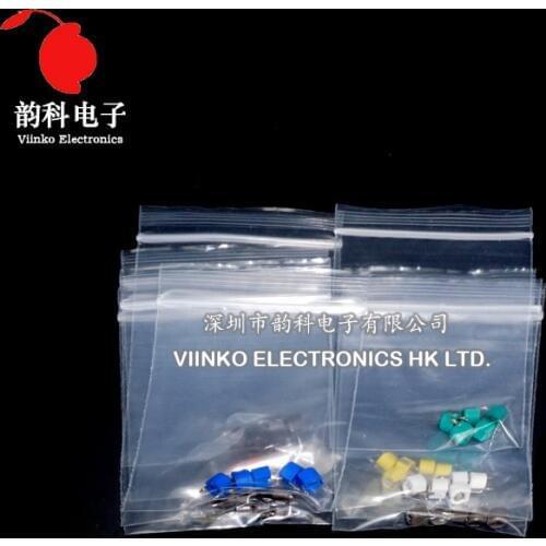 45pcs=9value*5pcs Trimmer Adjustable Capacitor Assortment Kit JML06 5pf 10pf 20pf 30pf 40pf 50pf 60pf 70pf 120pf Capacitors Set