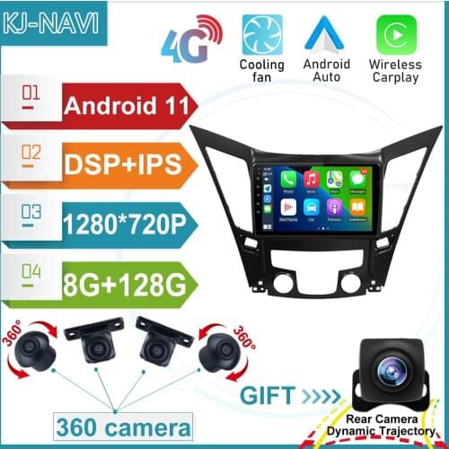 Android 11.0 No DVD For Hyundai Sonata 6 YF 2009 - 2014 Car Video Player Radio Multimedia Navigation GPS 6+128G DSP