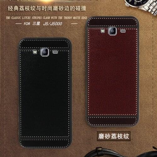 For Samsung J5 2015 Case J500F J500FZ J5000 5.0" Black Red Blue Pink Brown 5 Style Phone Soft Silicone Samsung Galaxy J5 Cover