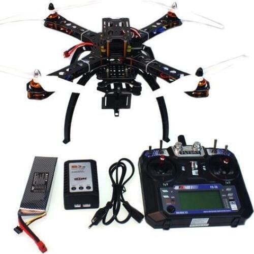 F14893-D Assembled RC Helicopters with APM2.8 Flight Control+FS-i6 6CH Transmitter+GPS Folding Antenna Mount+Camera PTZ