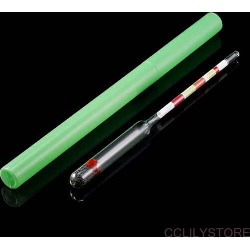 Triple Scale Hydrometer 3 Scale Tester Self Brewed Wine Sugar Meter Alcohol Measuring For Home Brew Wine Beer Alcohol Testing