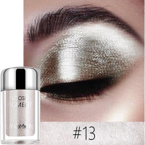 Highlighter Eye Shadow Powder Waterproof Glitter Eyeshadow Loose Pigment Metal Festival Body Makeup Mermaid Shimmer Eyeshadow