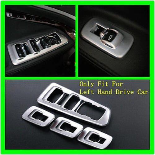 Chrome Interior Door Window Switch cover trims 4pcs For Ford Explorer 2011 2012 2013 2014