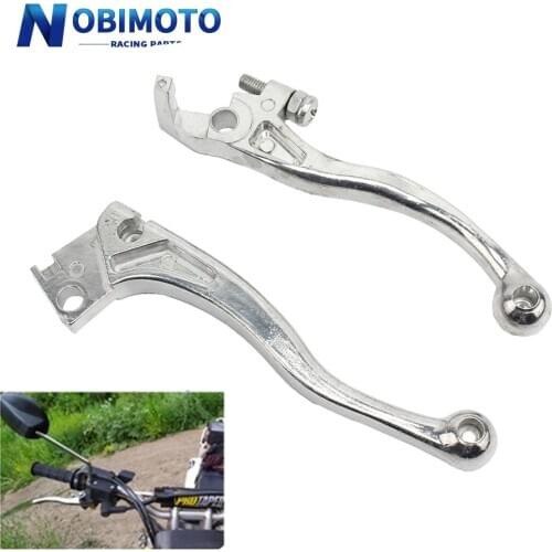 Motorcycle Clutch Brake Lever Chrome For Kawasaki KLX125 KLX250 KLX150 2018 2017 2008-2019 Accessories Dirt bike KLX 250 125 150