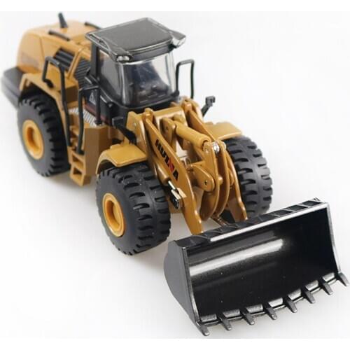 HUINA Alloy Toys 1:50 Scale Diecast Model Mechanical Loader Bulldozer Toy Model Engineering Construction Car Boys Gifts